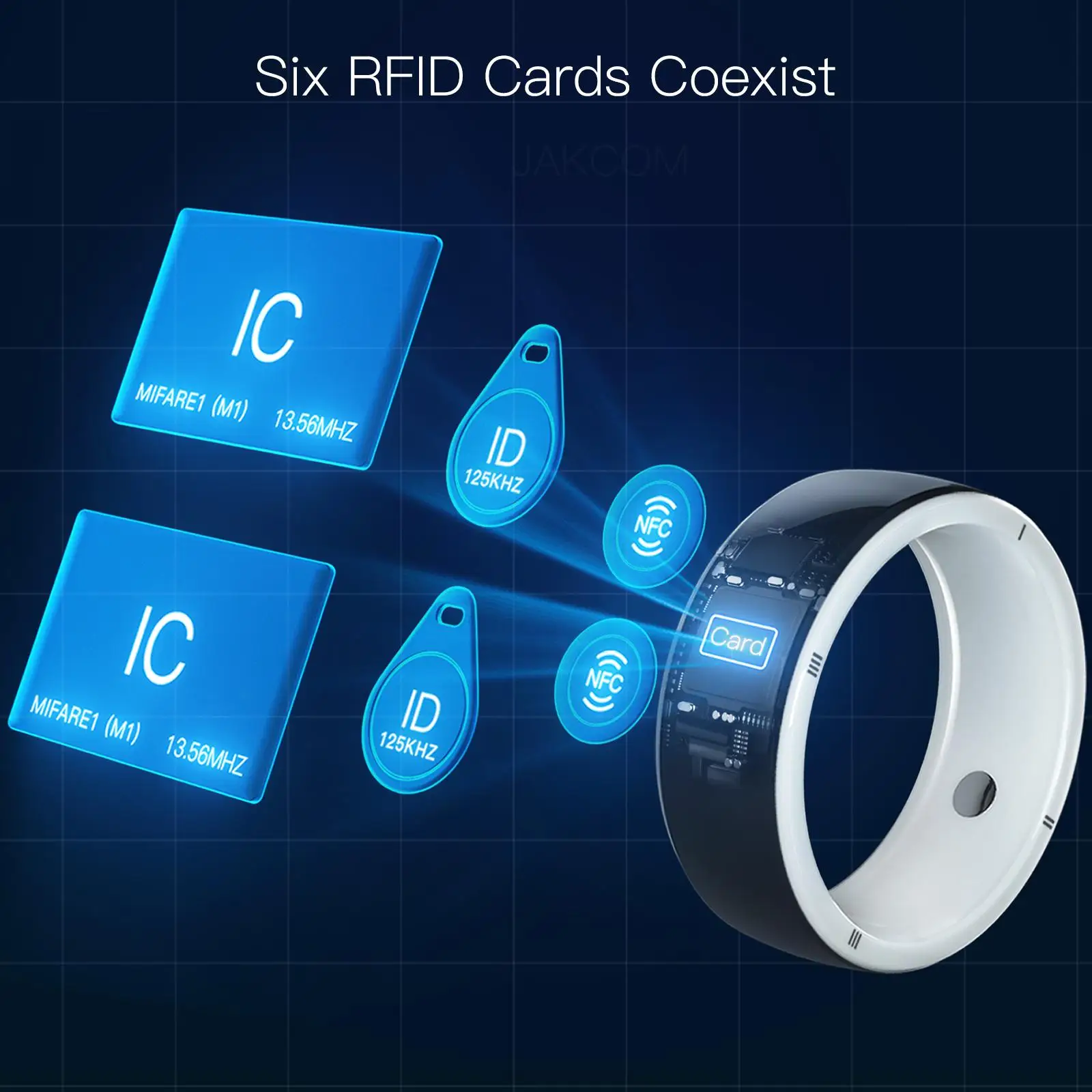 JAKCOM R5 Смарт-кольцо лучше, чем наклейки ppf2 с водонепроницаемой подсветкой rfid-доступа к двери smart m1 mini flipper game smd nfc-чип Изображение 4