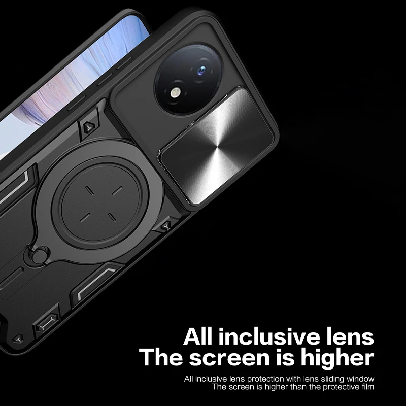 Для Xiaomi POCO X4 Pro 5G Case Slide Lens Protect Чехол Для Телефона Pocophone Poko Poxo Little X4Pro X4 Pro Металлическое Кольцо Задняя Крышка Изображение 1