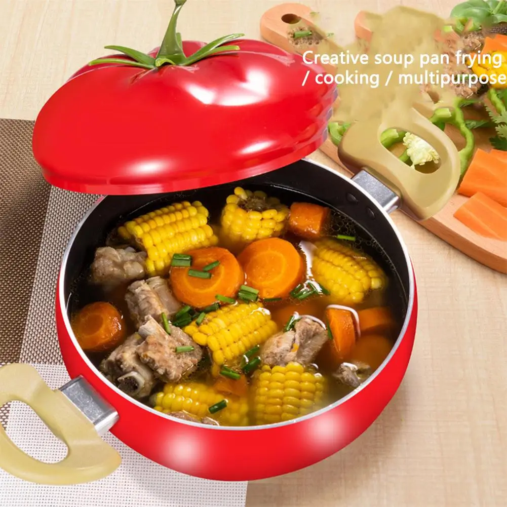 Кастрюля для приготовления пищи в форме фруктов, алюминиевая кастрюля для супа с антипригарным покрытием, сковорода, набор кухонной посуды, Кухонные принадлежности, Кастрюля Изображение 5