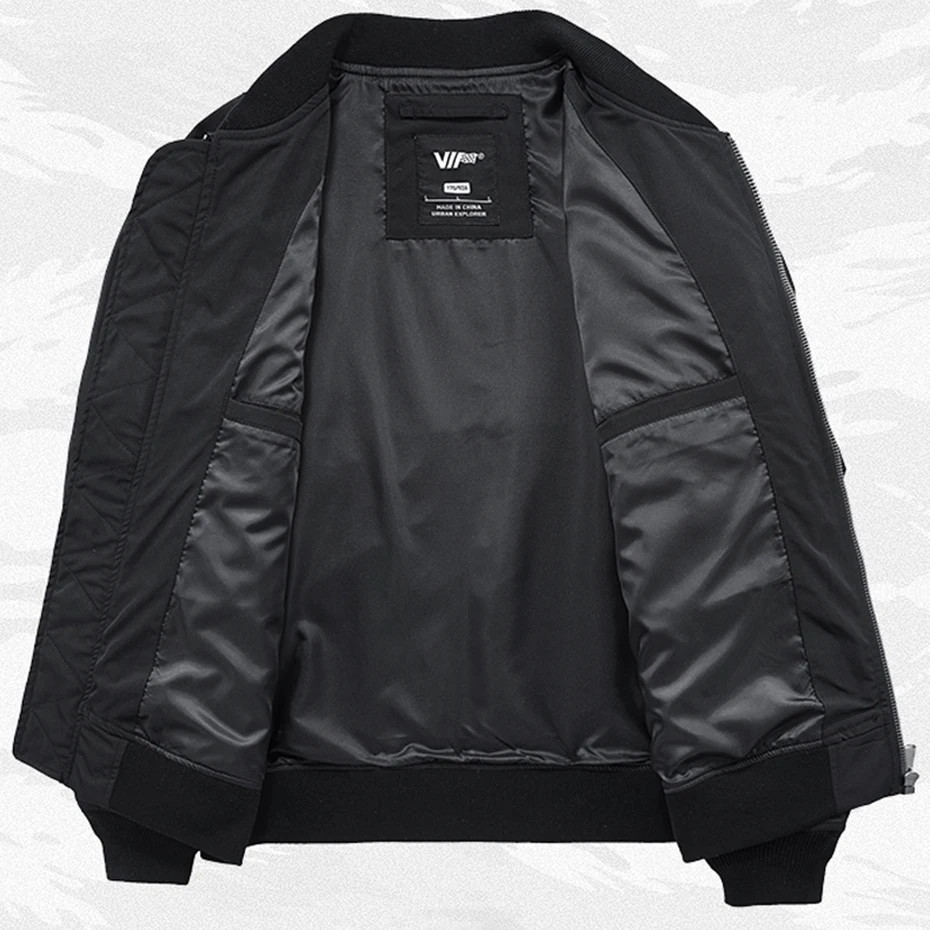 Мужские куртки-бомберы Ma1, уличная куртка Techwear, куртка с множеством карманов, негабаритная черная университетская бейсбольная куртка, куртки в стиле хип-хоп в стиле милитари Изображение 1