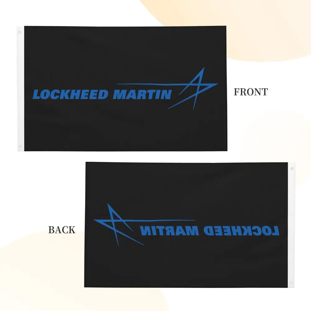 НОВЫЙ двусторонний баннер Lockheed Martin, флаг Бриза, Садовый флаг, декоративный флаг, баннер для вечеринки, 3x5 футов (90x150 см) Изображение 4