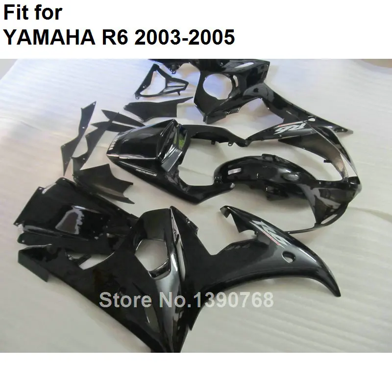 Обтекатель из АБС-пластика для Yamaha fairings YZFR6 2003 2004 2005 черные детали кузова комплект обтекателей YZF R6 03 04 05 BC43 Изображение 1