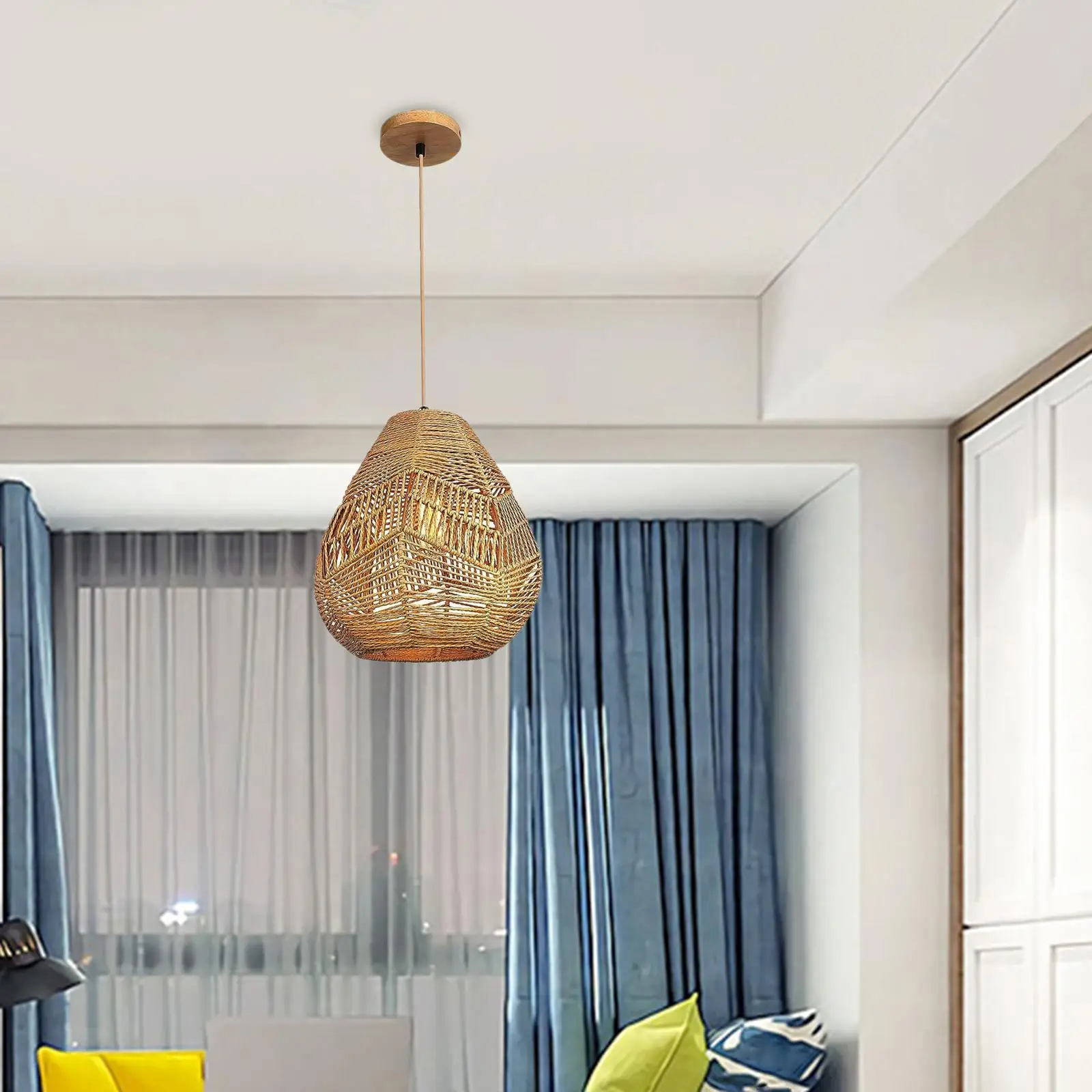 Подвесной абажур для замены защитной лампы для потолочного вентилятора, подвесной светильник для потолочного вентилятора, люстра для гостиной, ресторана Изображение 2