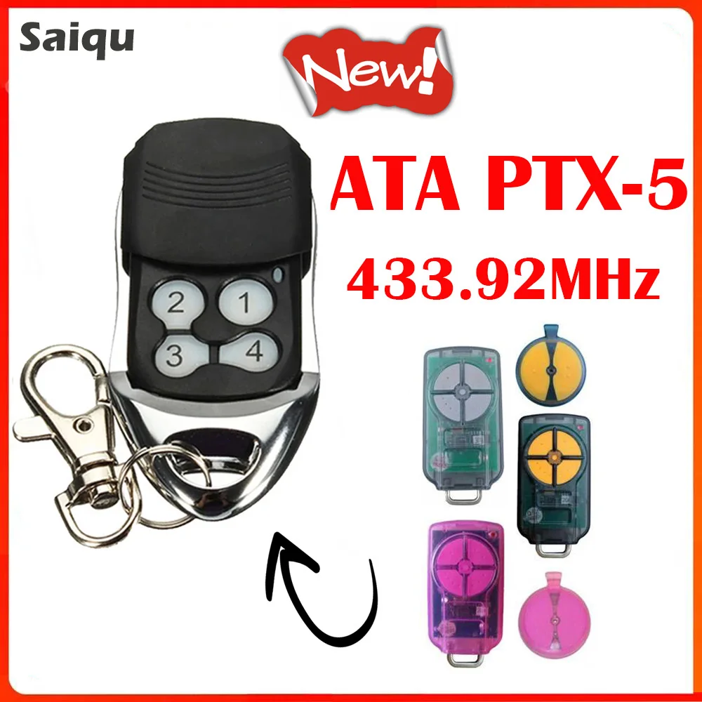 Пульт дистанционного управления ATA PTX-5 Заменяет Подвижный Код ATA PTX2 PTX-2V1 PTX-2V2 433,92 МГц Передатчик Команды Открывания гаражных ворот Изображение 0