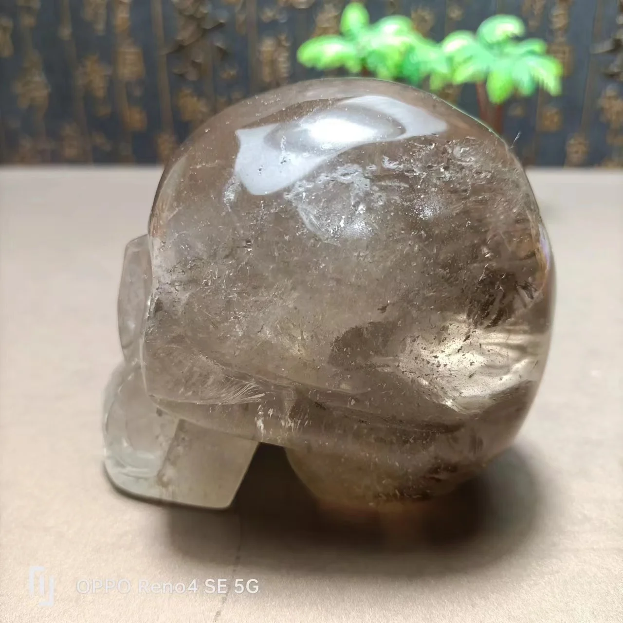 Энергетический чайный кристалл из натурального кварца, скульптурный череп, Рейки, Радуга, домашний декор, Модный подарок и исцеление Изображение 2