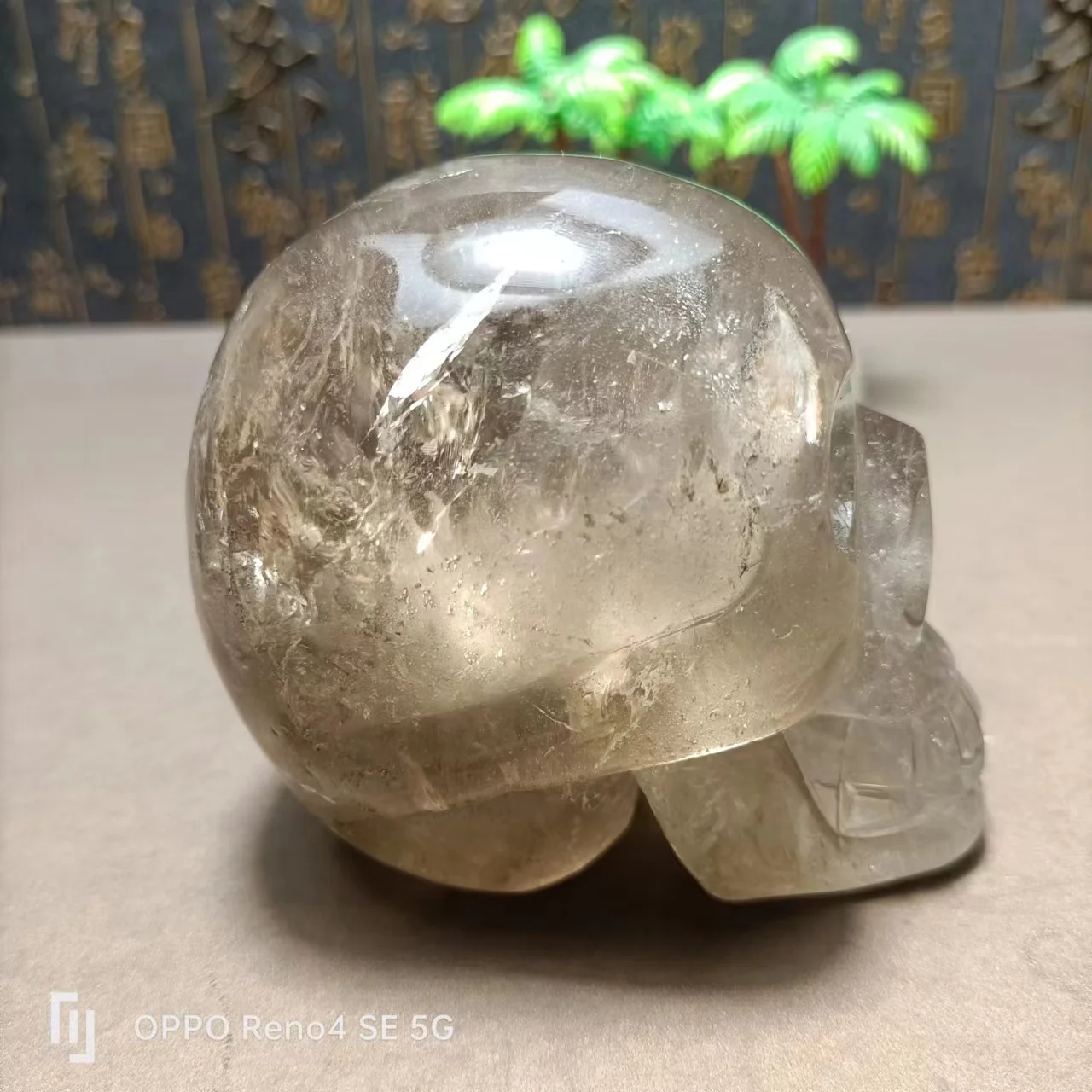 Энергетический чайный кристалл из натурального кварца, скульптурный череп, Рейки, Радуга, домашний декор, Модный подарок и исцеление Изображение 3